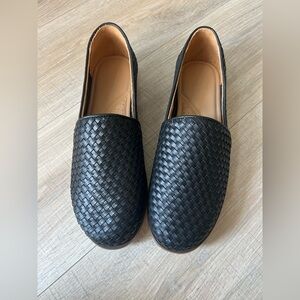 NEW Nisolo Alejandro slip on leather shoe woven brandy